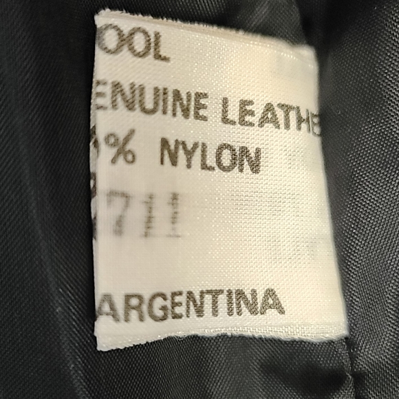 100% VTG Genuine leather, suede & Soft Wool Coat - Picture 5 of 6